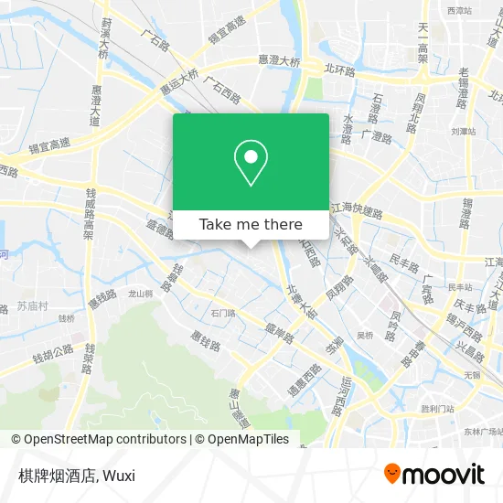 棋牌烟酒店 map