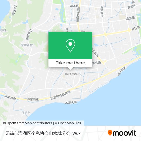 无锡市滨湖区个私协会山水城分会 map