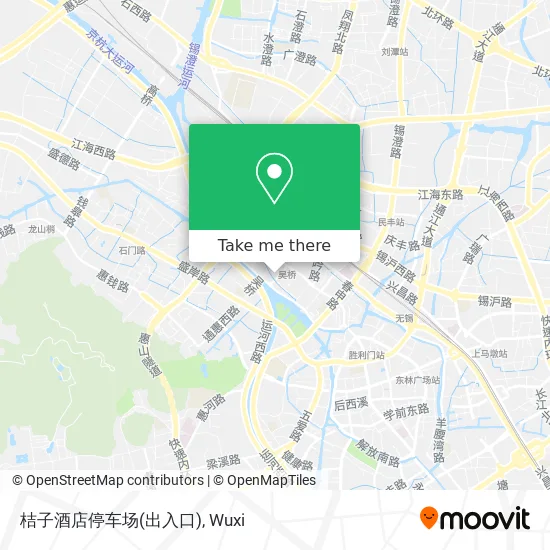 桔子酒店停车场(出入口) map