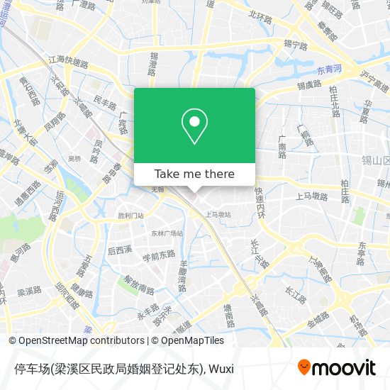 停车场(梁溪区民政局婚姻登记处东) map