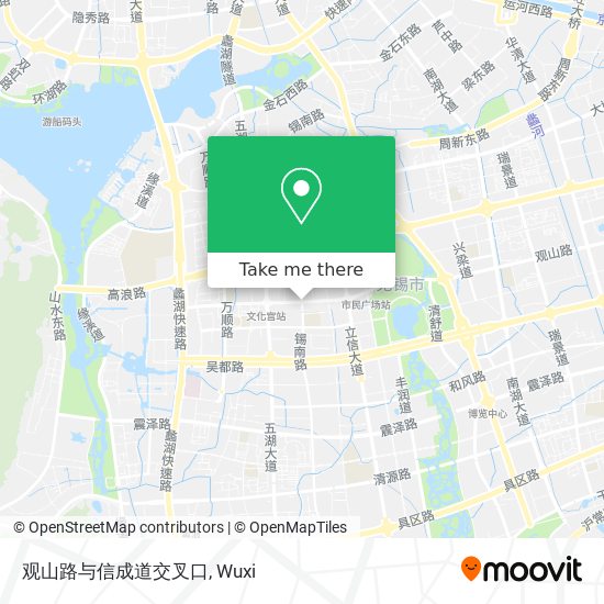观山路与信成道交叉口 map