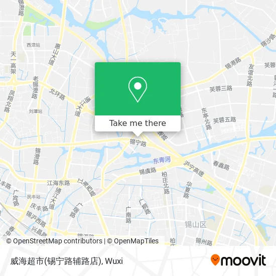威海超市(锡宁路辅路店) map