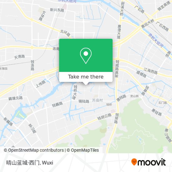 晴山蓝城-西门 map