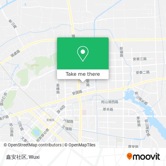 鑫安社区 map