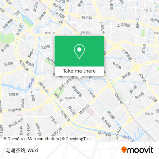 老谢茶馆 map