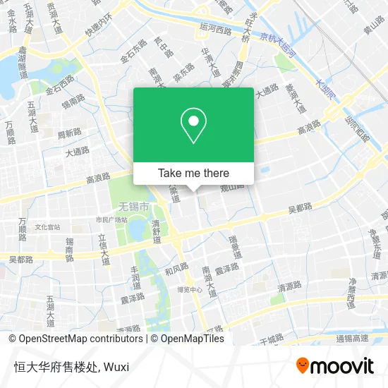 恒大华府售楼处 map
