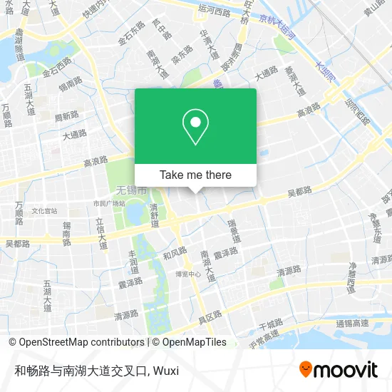 和畅路与南湖大道交叉口 map