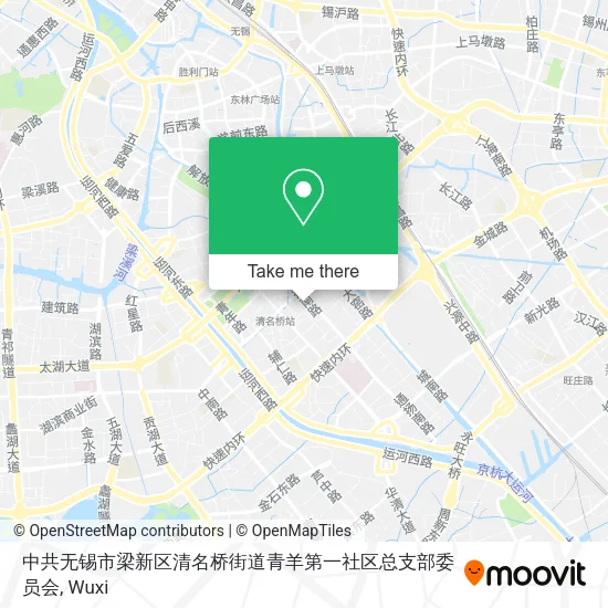 中共无锡市梁新区清名桥街道青羊第一社区总支部委员会 map