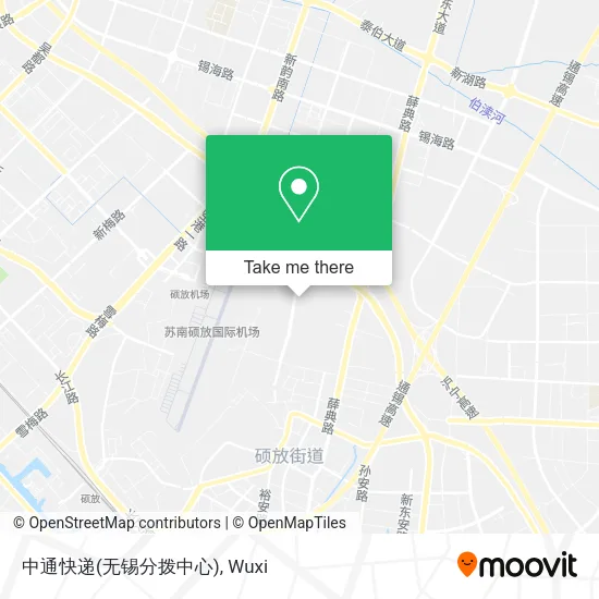 中通快递(无锡分拨中心) map