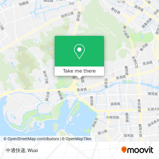 中通快递 map