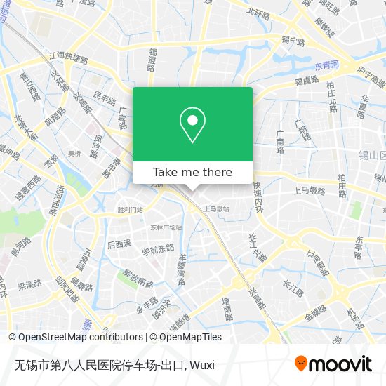 无锡市第八人民医院停车场-出口 map