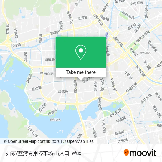 如家/蓝湾专用停车场-出入口 map