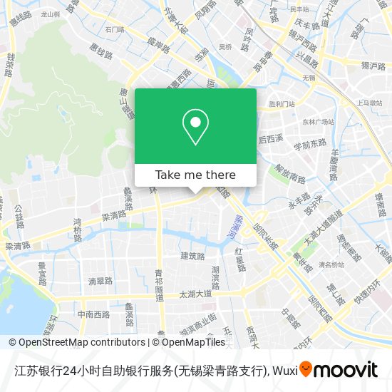 江苏银行24小时自助银行服务(无锡梁青路支行) map