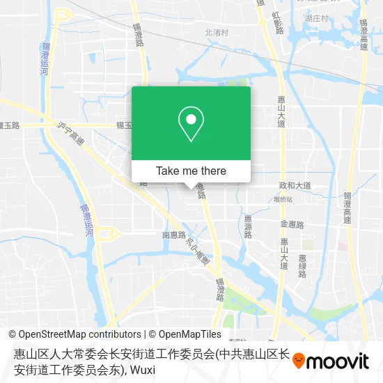 惠山区人大常委会长安街道工作委员会(中共惠山区长安街道工作委员会东) map