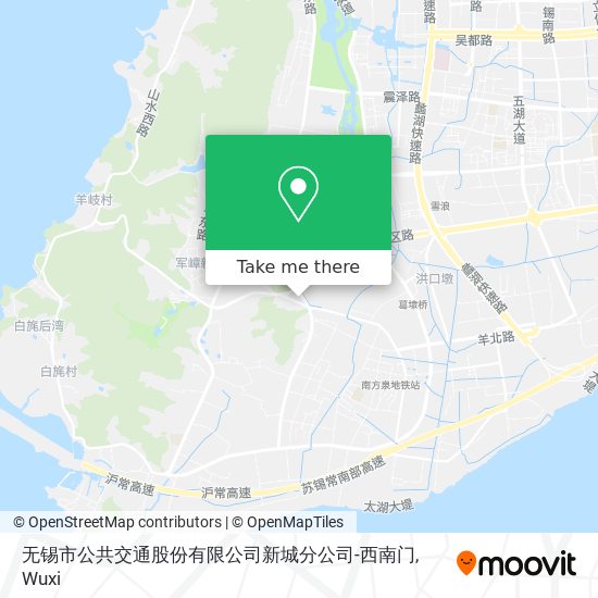 无锡市公共交通股份有限公司新城分公司-西南门 map