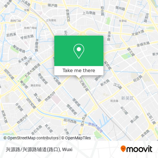 兴源路/兴源路辅道(路口) map
