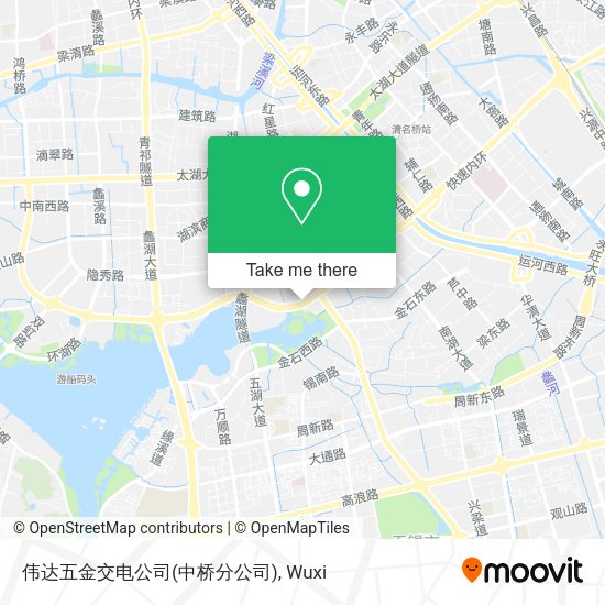伟达五金交电公司(中桥分公司) map