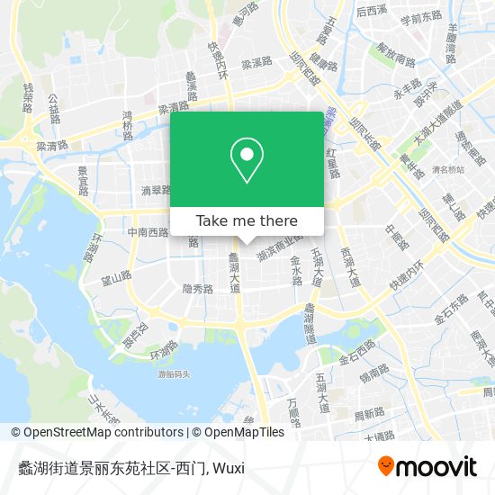 蠡湖街道景丽东苑社区-西门 map