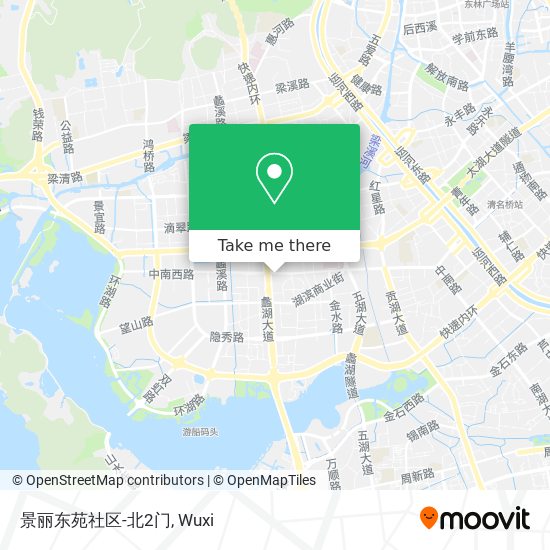 景丽东苑社区-北2门 map