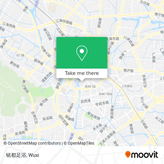 铭都足浴 map