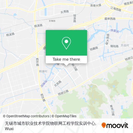无锡市城市职业技术学院物联网工程学院实训中心 map