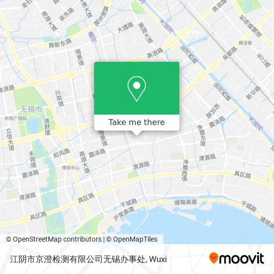 江阴市京澄检测有限公司无锡办事处 map