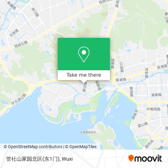 管社山家园北区(东1门) map