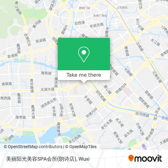 美丽阳光美容SPA会所(朗诗店) map