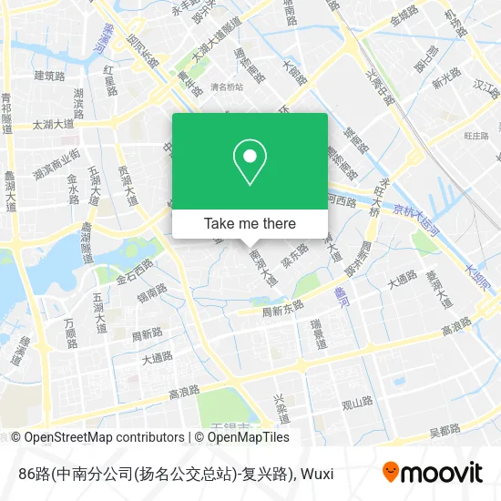 86路(中南分公司(扬名公交总站)-复兴路) map