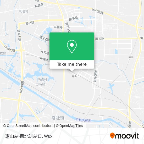 惠山站-西北进站口 map