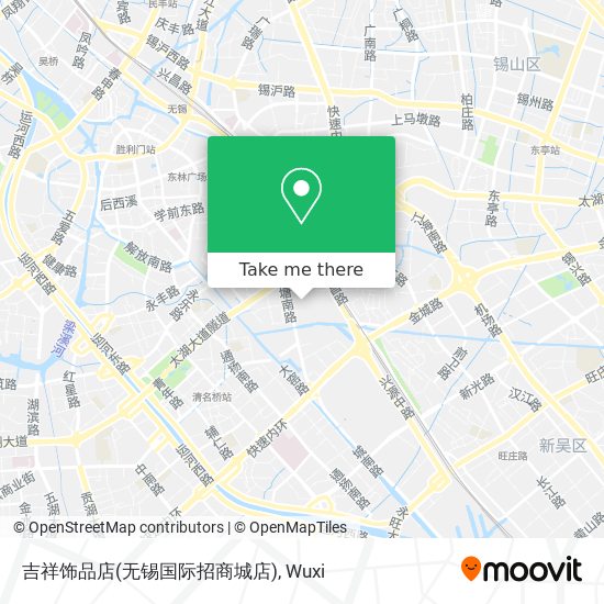 吉祥饰品店(无锡国际招商城店) map