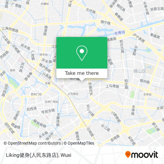 Liking健身(人民东路店) map