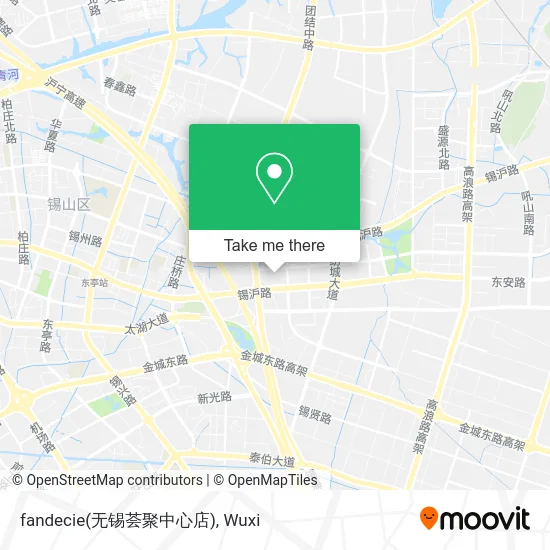 fandecie(无锡荟聚中心店) map