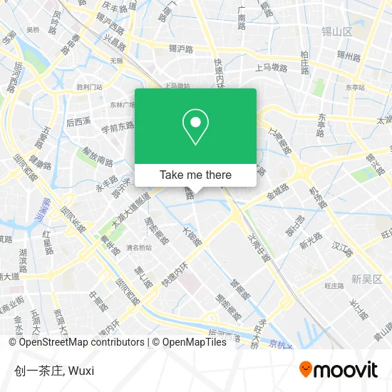 创一茶庄 map