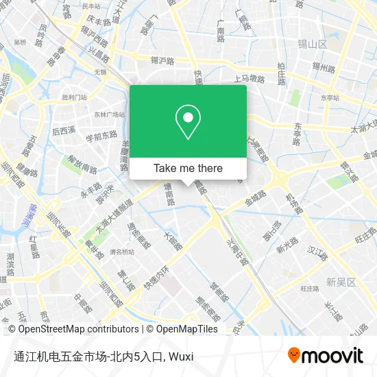 通江机电五金市场-北内5入口 map