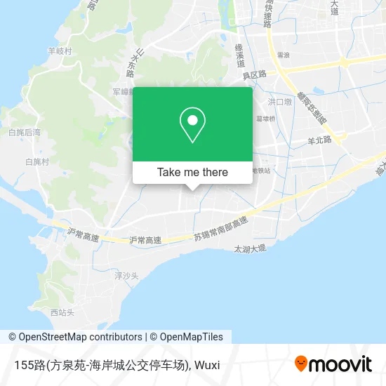 155路(方泉苑-海岸城公交停车场) map