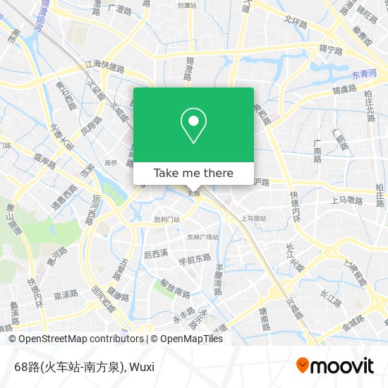68路(火车站-南方泉) map