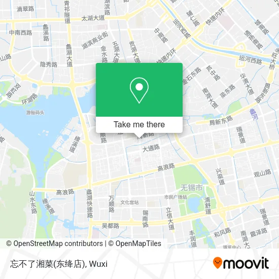 忘不了湘菜(东绛店) map
