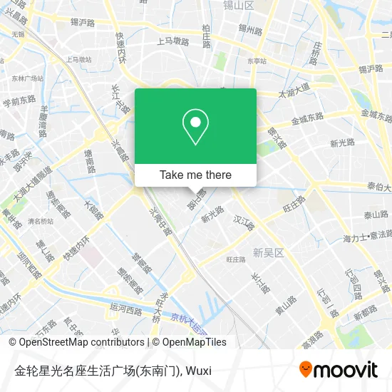 金轮星光名座生活广场(东南门) map
