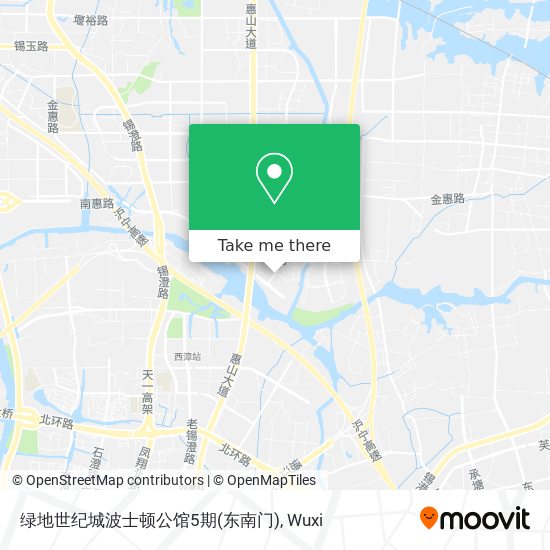 绿地世纪城波士顿公馆5期(东南门) map