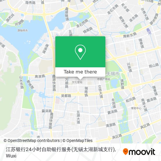 江苏银行24小时自助银行服务(无锡太湖新城支行) map