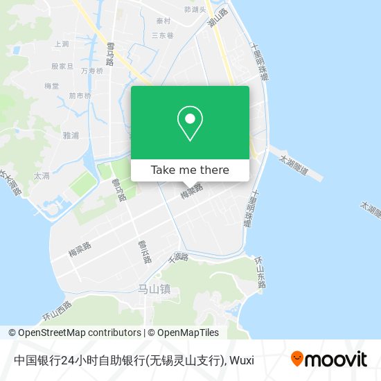中国银行24小时自助银行(无锡灵山支行) map