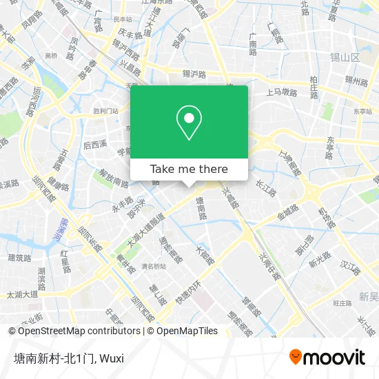 塘南新村-北1门 map