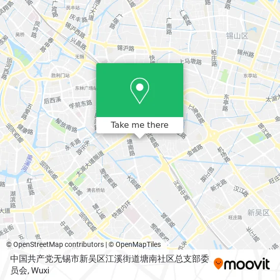 中国共产党无锡市新吴区江溪街道塘南社区总支部委员会 map