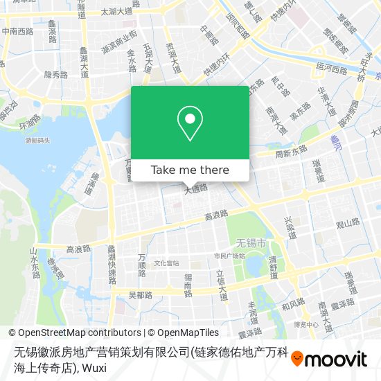 无锡徽派房地产营销策划有限公司(链家德佑地产万科海上传奇店) map