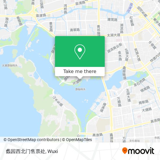 蠡园西北门售票处 map