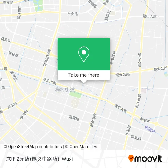 来吧2元店(锡义中路店) map