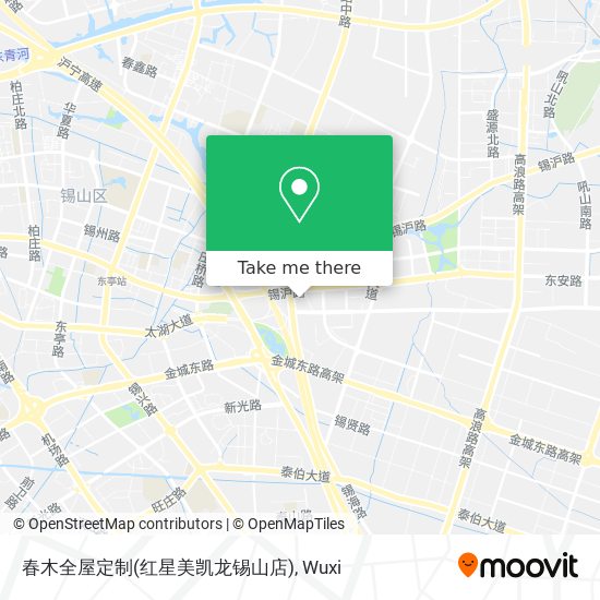 春木全屋定制(红星美凯龙锡山店) map