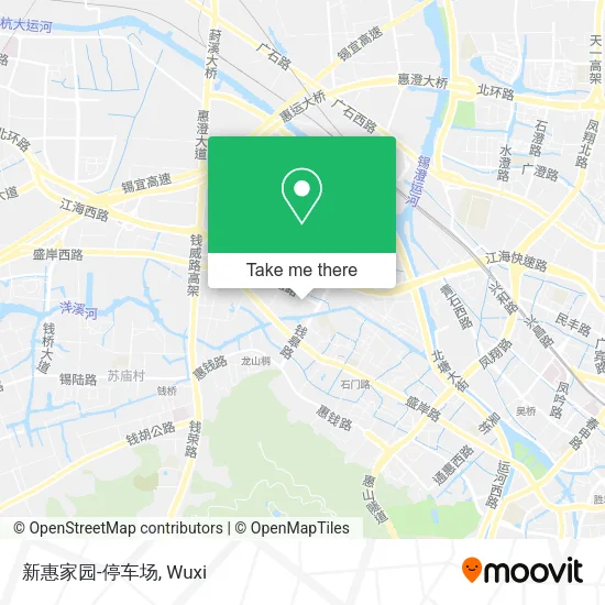 新惠家园-停车场 map