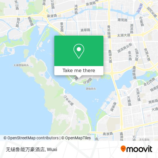 无锡鲁能万豪酒店 map